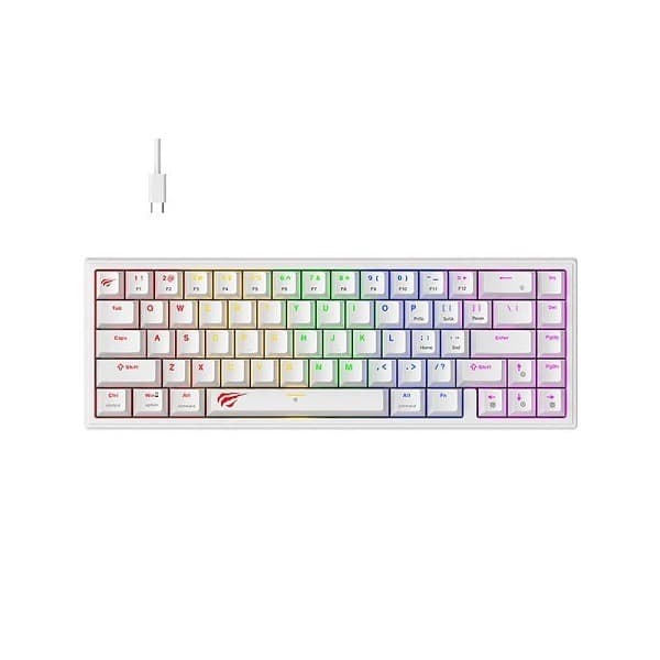 CLAVIER GAMER HAVIT MECANIQUE KB874L WHITE