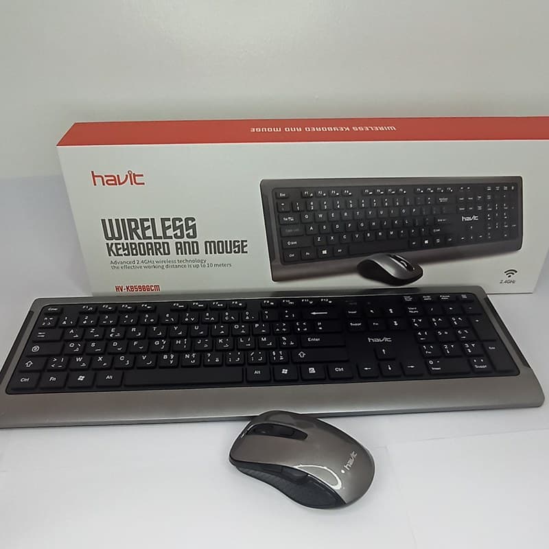 COMBO CLAVIER SOURIS SANS FIL HAVIT 262