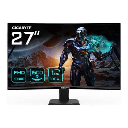 MONITEUR GIGABYTE GS27FC  27" FHD 180HZ VA CURVED