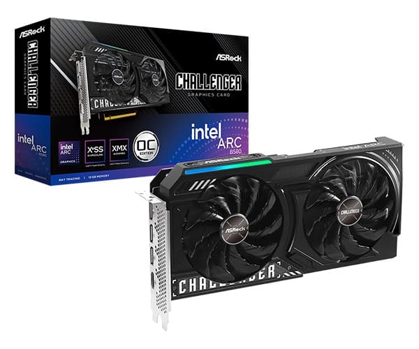 VGA INTEL ASROCK B580 CHALLENGER 12GB BLACK