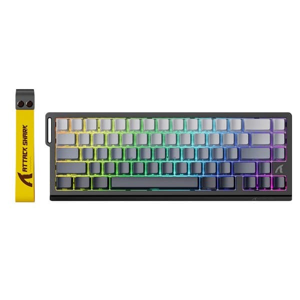CLAVIER GAMING ATTACK SHARK X68 HE MOONLIGHT MECANIQUE MAGNETIQUE