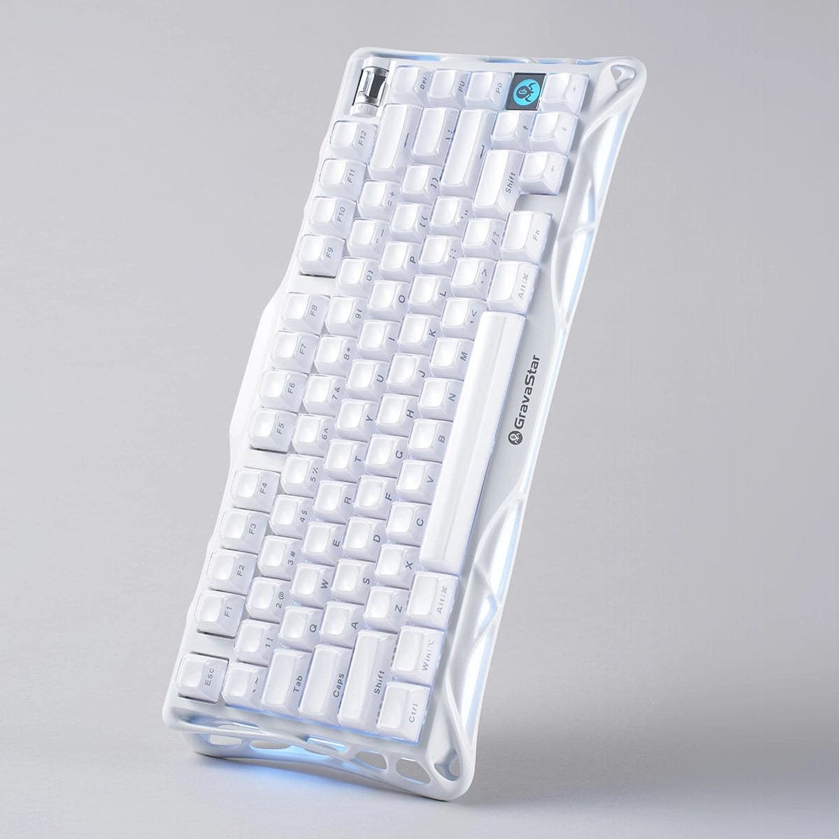 CLAVIER GAMING GRAVASTAR K1 WHITE LINEAR SWITCH TRI MODE