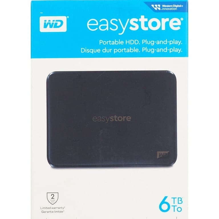 DISQUE EXTERNE HDD WD EASYSTORE 6TB