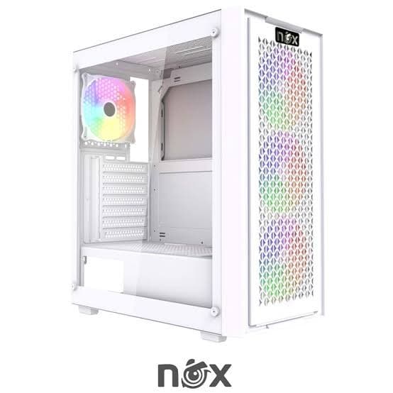 BOITIER NOX NEXUS WHITE PLUS 4 FAN ARGB