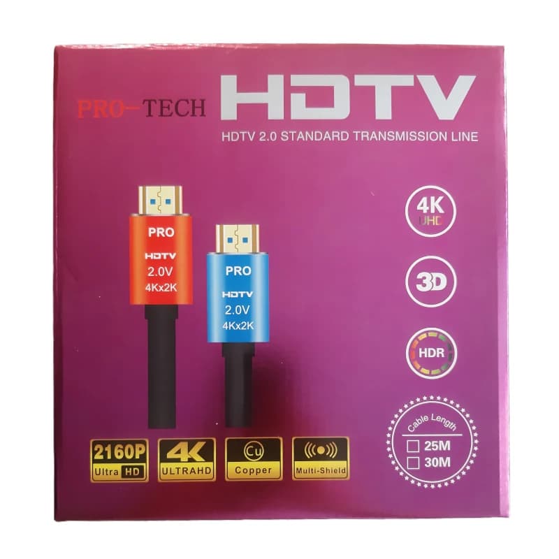 CABLE HDMI PROTECH 20M 4K