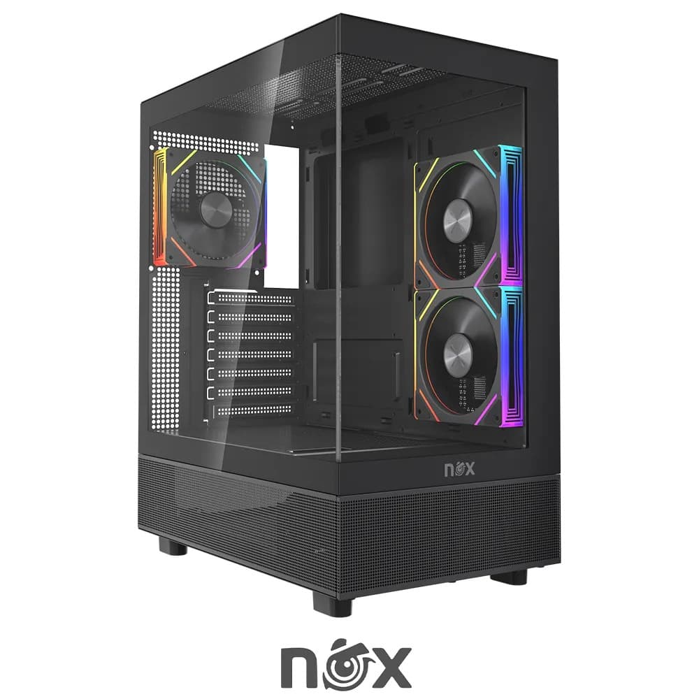 BOITIER NOX PHANTOM BLACK 3 FAN
