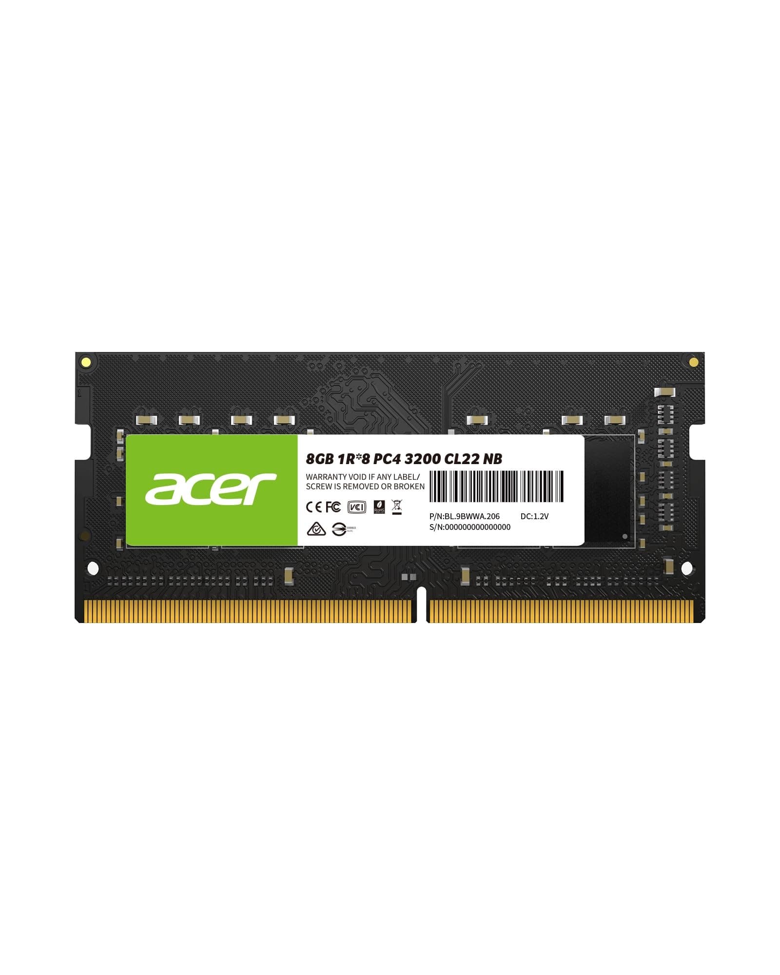 RAM ACER SD100 8 GB 3200MHZ LAPTOP