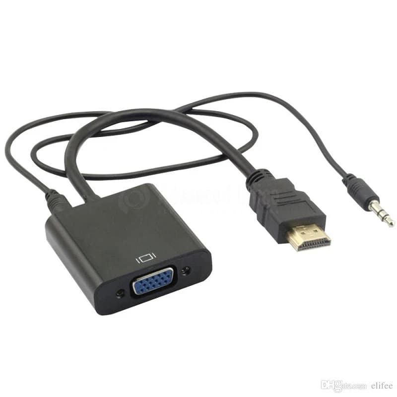 ADAPTATEUR HDMI TO VGA + AUDIO