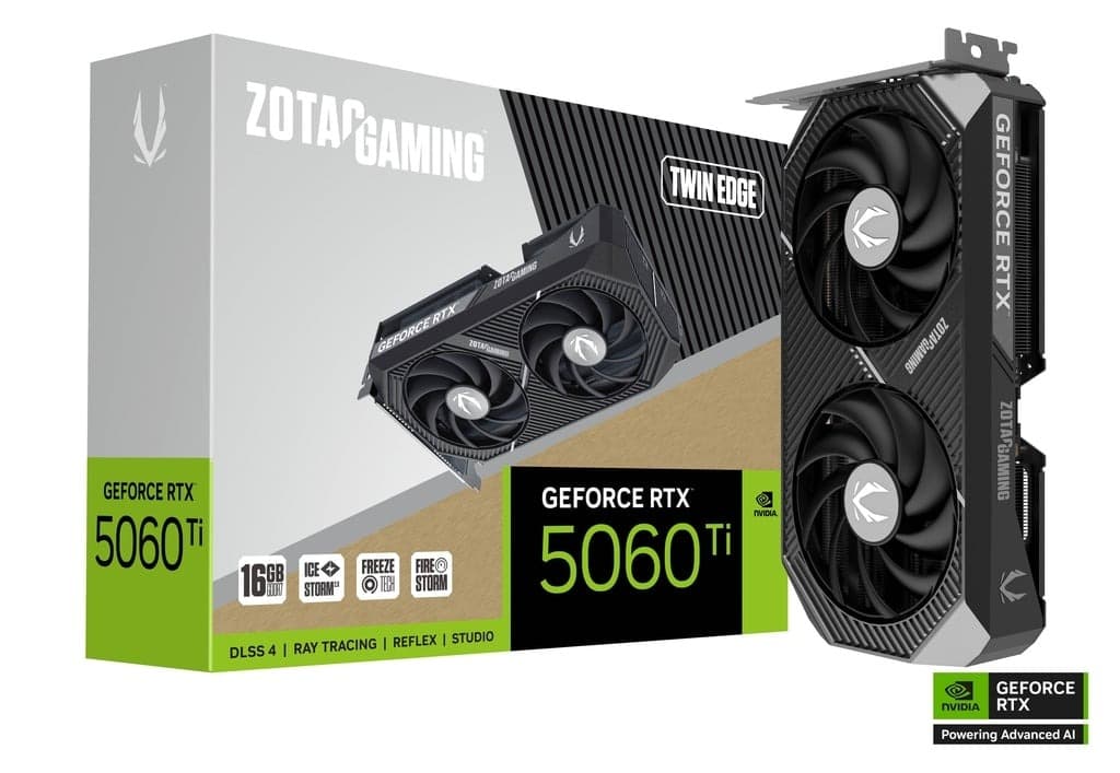 VGA ZOTAC RTX 5060 TI 16 GB TWIN EDGE