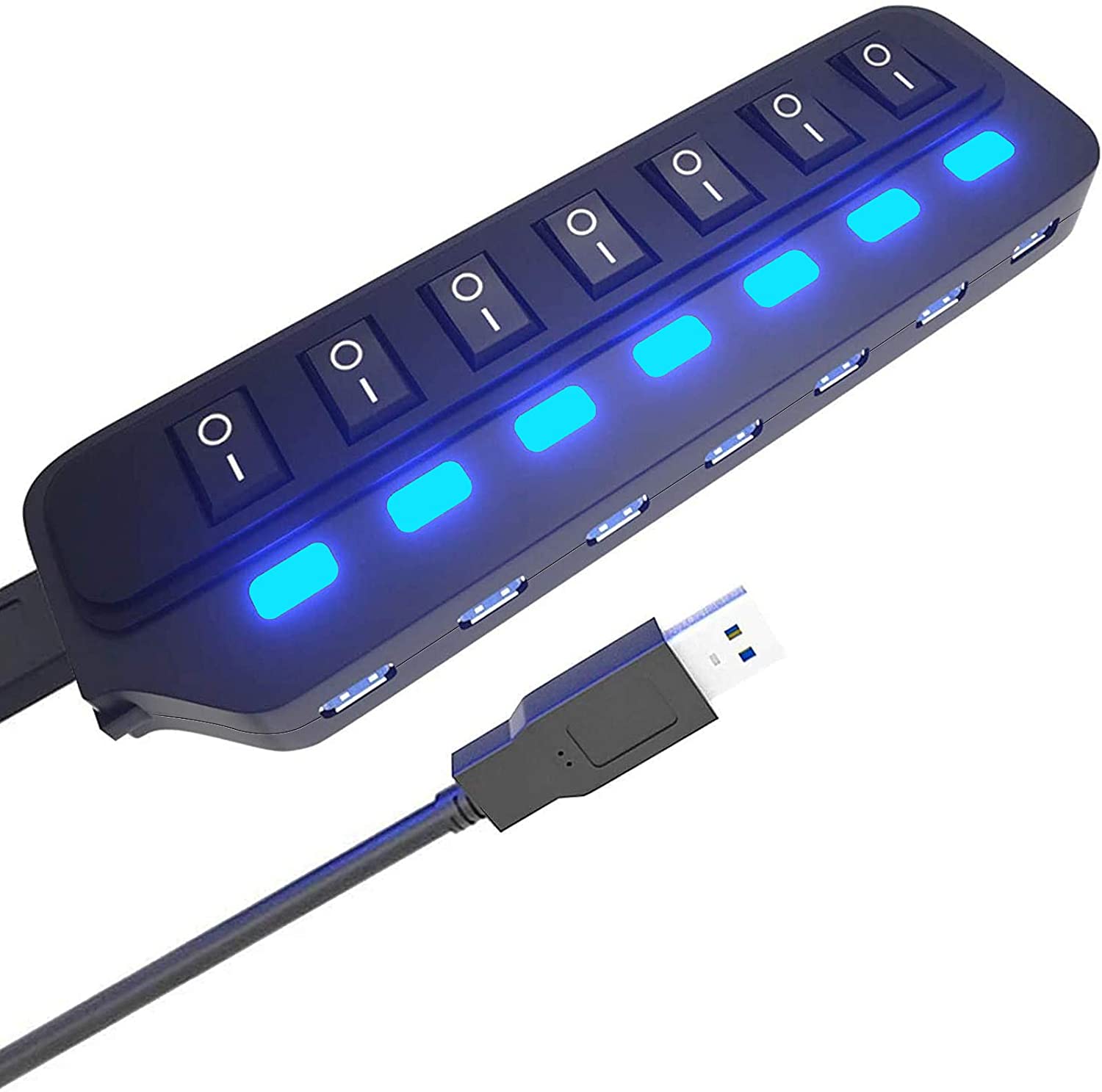 HUB PROTECH USB 3.0 7 PORTS AVEC TRANSFO