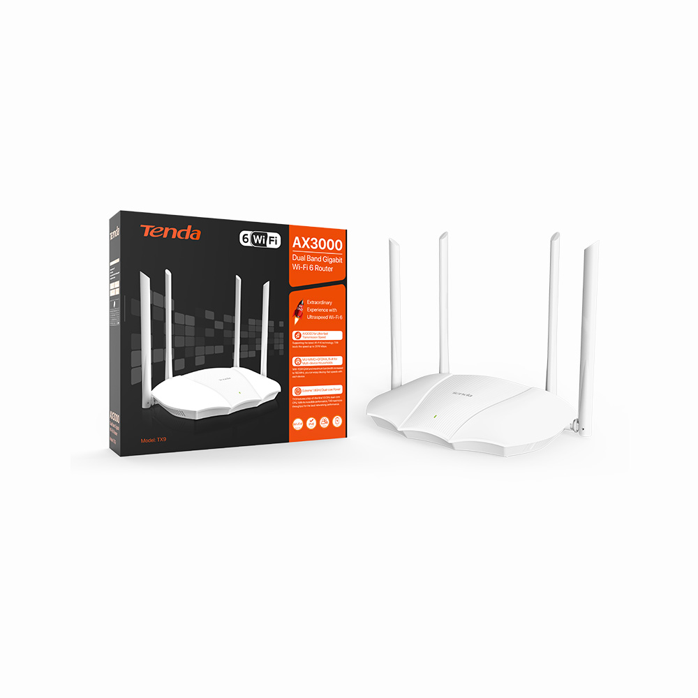 ROUTEUR TENDA TX9  AX3000 DUAL BAND GIGABIT WIFI