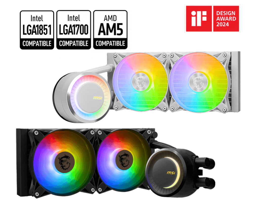 WATERCOOLING MSI MAG CORELIQUID E240 WHITE